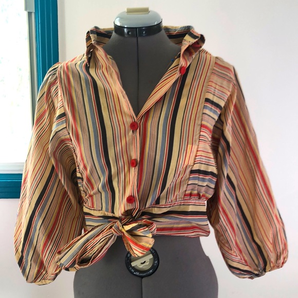 Boho-chic blouse 100% Cotton - Picture 2 of 4